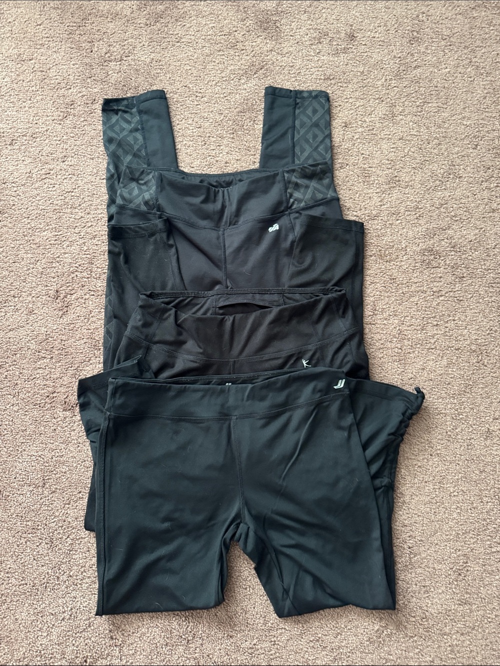 Black Women's High-Rise Leggings - Multiple Pairs